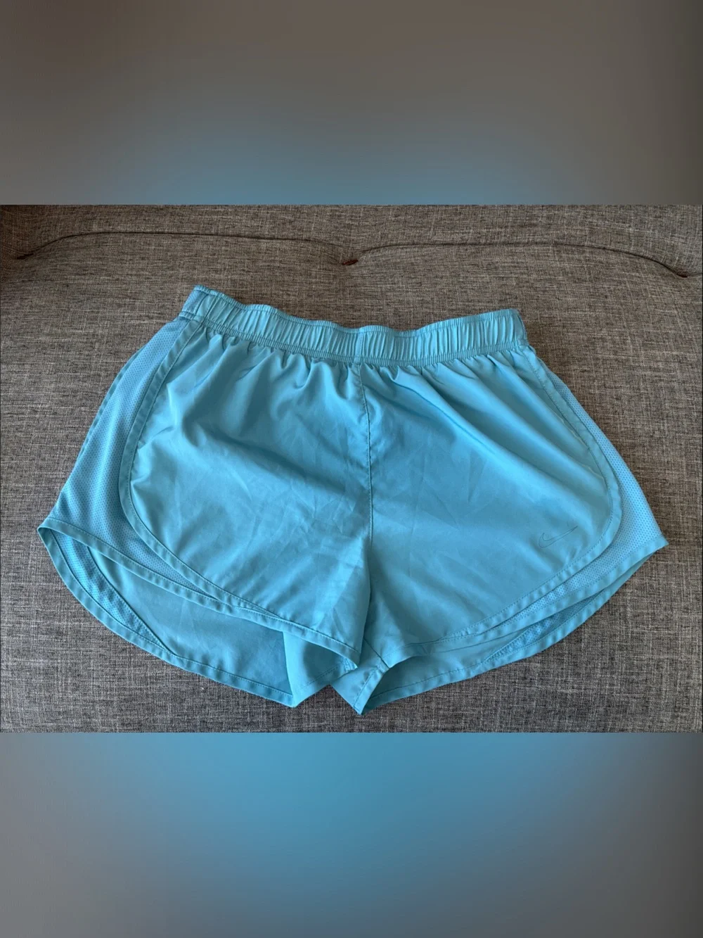 Nike Light Blue Women's Athletic Shorts
